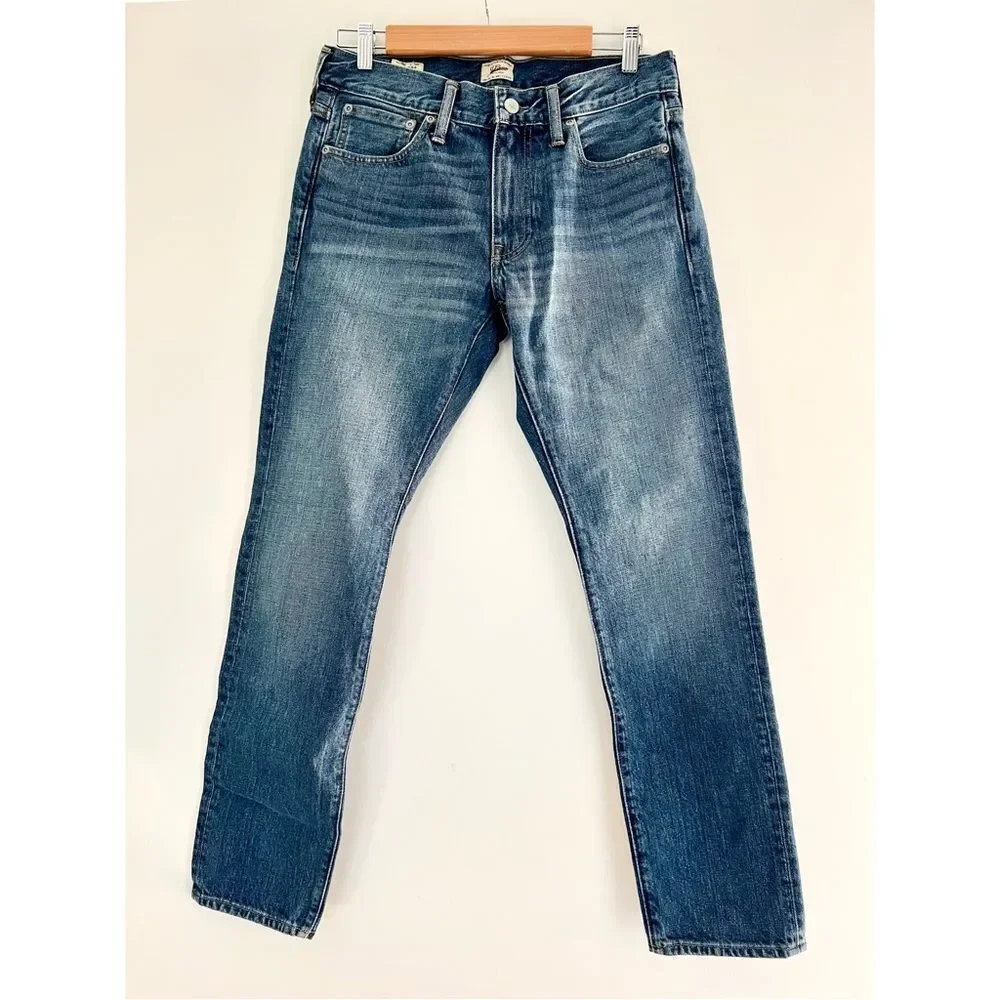 NEW J. Crew Men's 484 Slim Fit Jean in Three Year Wash